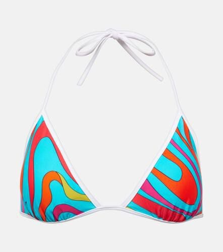 Pucci Marmo printed bikini top - Pucci - Modalova