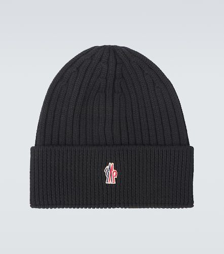 Logo virgin wool beanie - Moncler Grenoble - Modalova