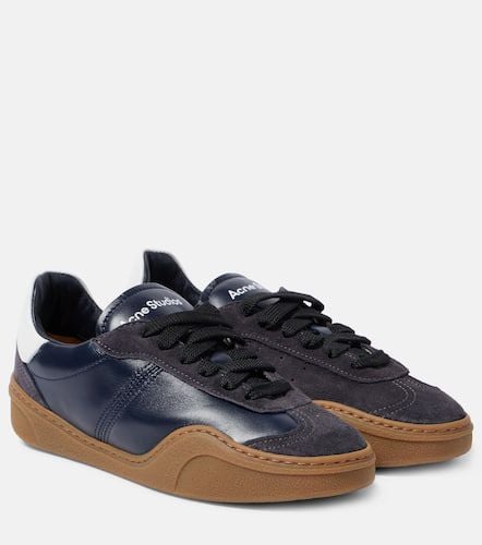 Logo suede-trimmed sneakers - Acne Studios - Modalova