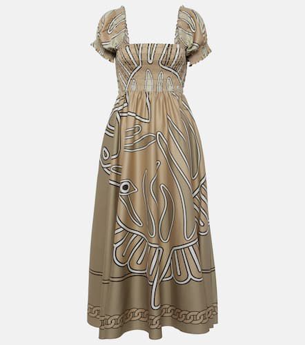 Printed cotton-blend maxi dress - Tory Burch - Modalova