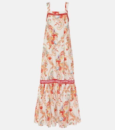 Paisley cotton and silk maxi dress - Etro - Modalova