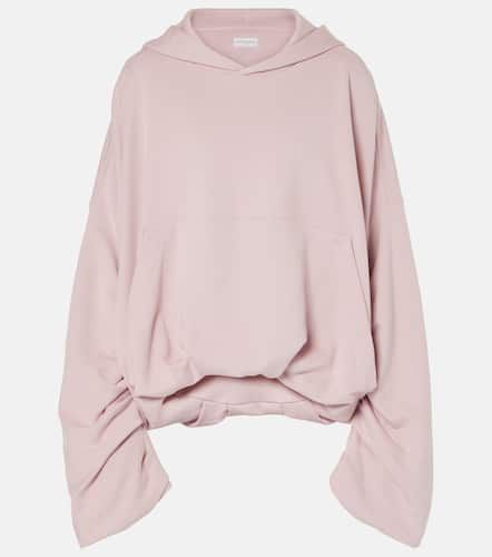 Oversized draped cotton hoodie - Dries Van Noten - Modalova