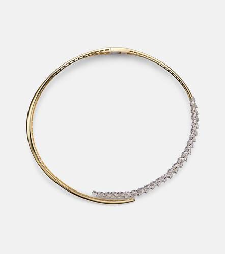 Golden Strada 18kt white and yellow gold necklace with diamonds - Yeprem - Modalova