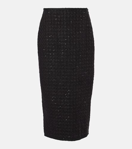 Sequined bouclÃ© maxi skirt - Rotate - Modalova