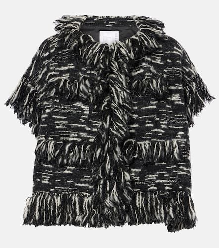 Sacai Fringed wool-blend jacket - Sacai - Modalova