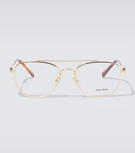 Miu Miu Aviator glasses - Miu Miu - Modalova