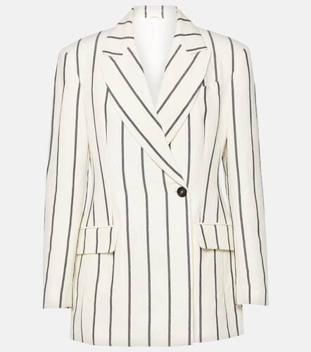 Embellished linen and cotton blazer - Brunello Cucinelli - Modalova