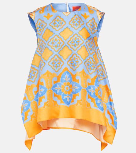 San Carlo printed silk twill top - La DoubleJ - Modalova