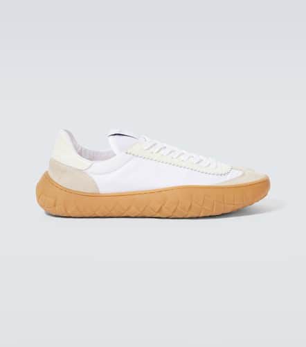 Suede-trimmed sneakers - Bottega Veneta - Modalova