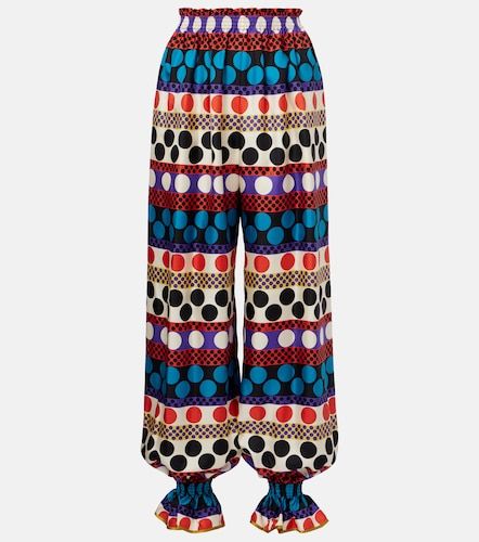 Printed silk culottes - Valentino Garavani - Modalova