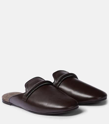 Brunello Cucinelli Leather mules - Brunello Cucinelli - Modalova