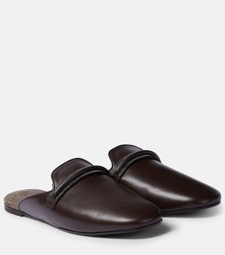 Brunello Cucinelli Mules in pelle - Brunello Cucinelli - Modalova