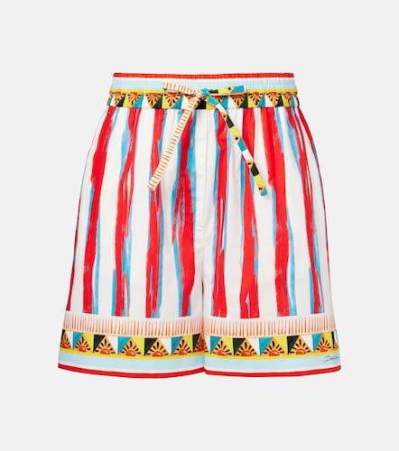 Patterned cotton shorts - Dolce&Gabbana - Modalova