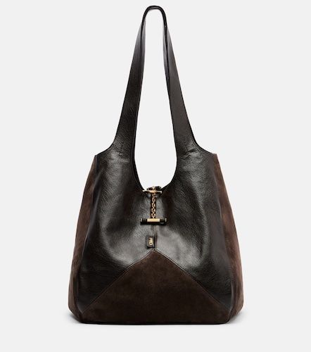 Balloon Medium leather and suede shopper - Chloe - Modalova