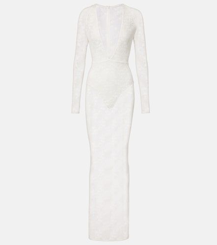 Bridal - Abito lungo in pizzo trasparente - Alex Perry - Modalova