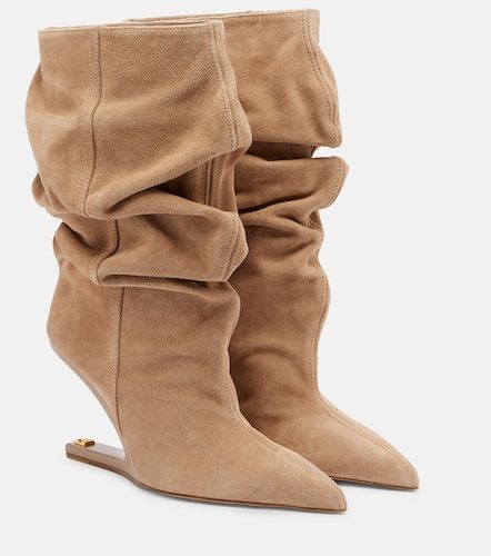 Balmain No-Wedge suede ankle boots - Balmain - Modalova