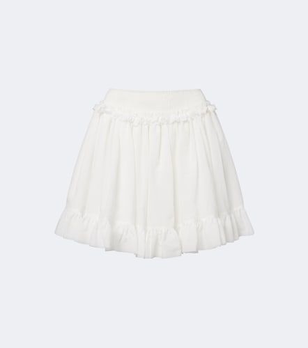 Balmain Ruffled poplin miniskirt - Balmain - Modalova