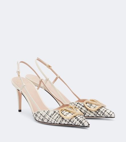 VLogo boucle slingback pumps - Valentino Garavani - Modalova