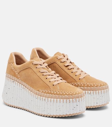 Chloe Nama suede platform sneakers - Chloe - Modalova