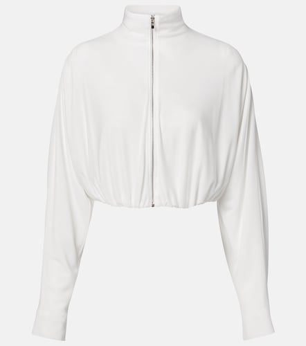 Alaia Draped mockneck jersey jacket - Alaia - Modalova