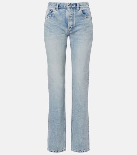 Jeans rectos de tiro alto - Saint Laurent - Modalova