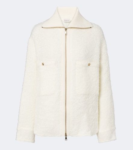 Moncler Giacca in bouclé con zip - Moncler - Modalova