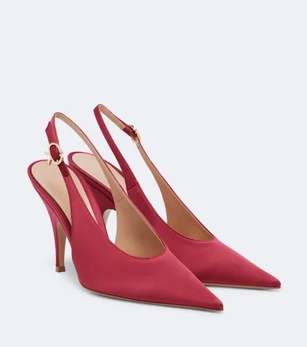 Sofia satin slingback pumps - Gianvito Rossi - Modalova