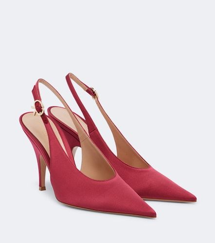 Sofia satin slingback pumps - Gianvito Rossi - Modalova