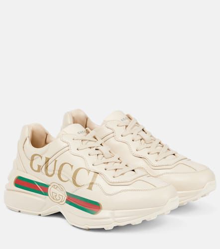 Gucci Rhyton leather sneakers - Gucci - Modalova