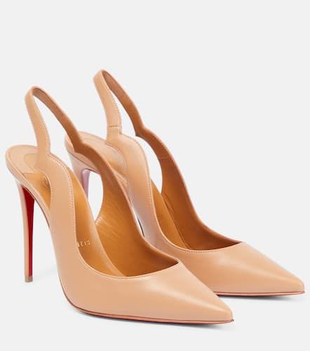 Nudes Slingback-Pumps Hot Chick aus Leder - Christian Louboutin - Modalova