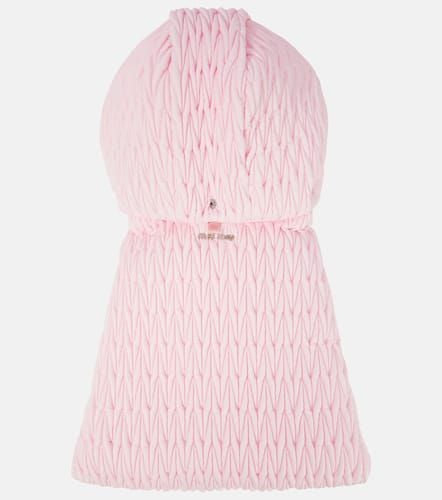 Miu Miu Matelassé hooded dog coat - Miu Miu - Modalova