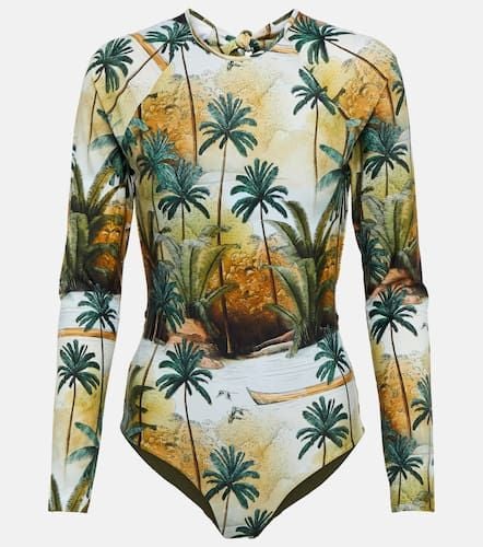 Printed rashguard swimsuit - Johanna Ortiz - Modalova