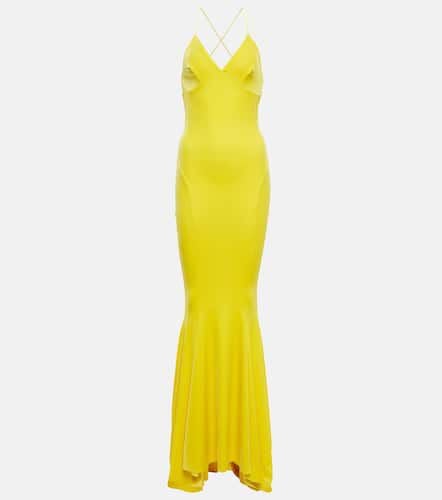 Norma Kamali Fishtail velvet gown - Norma Kamali - Modalova