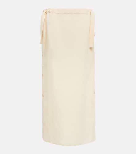 Falda larga en mezcla de lino - Toteme - Modalova