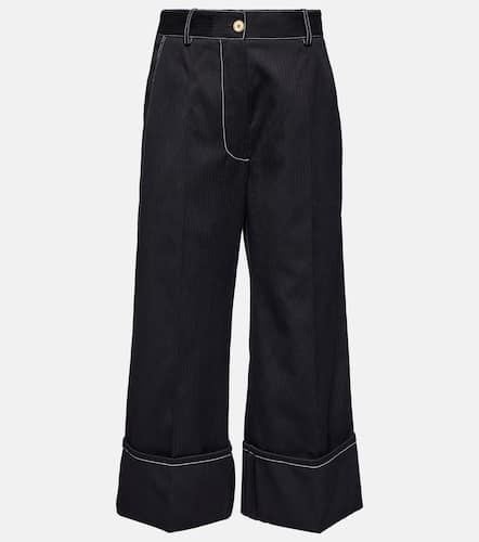 High-rise wide-leg cotton culottes - Patou - Modalova