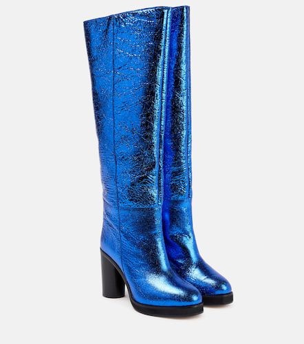 Lylene metallic leather knee-high boots - Isabel Marant - Modalova