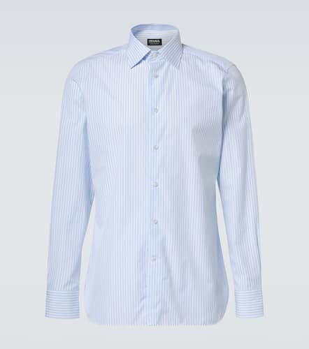 Zegna Striped cotton Oxford shirt - Zegna - Modalova