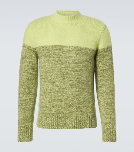 Colorblocked alpaca and wool-blend sweater - Dries Van Noten - Modalova