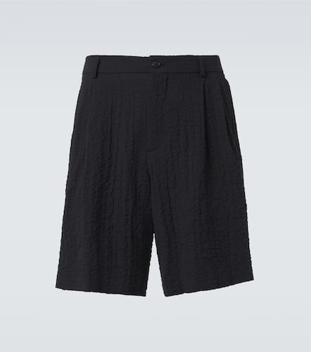 Shorts aus Woll-Seersucker - Giorgio Armani - Modalova