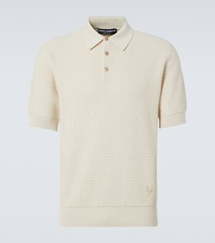 DG knitted cotton polo shirt - Dolce&Gabbana - Modalova