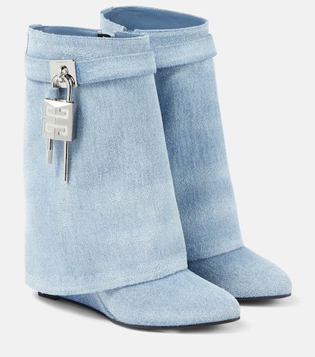 Shark Lock denim ankle boots - Givenchy - Modalova