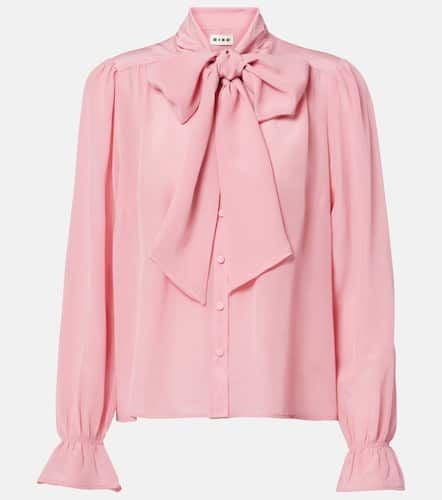 Wilhelmina tie-neck silk blouse - Rixo - Modalova