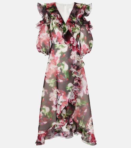 Aria ruffled silk organza maxi dress - Costarellos - Modalova