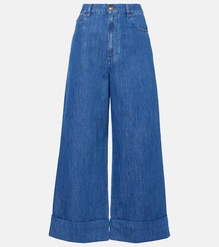 Valentino High-Rise Wide-Leg Jeans - Valentino - Modalova