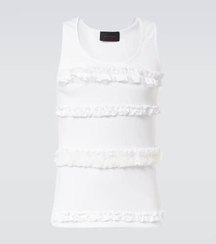 Ruffled cotton jersey tank top - Simone Rocha - Modalova