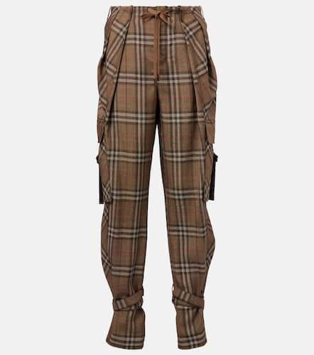 Check straight pants - Burberry - Modalova