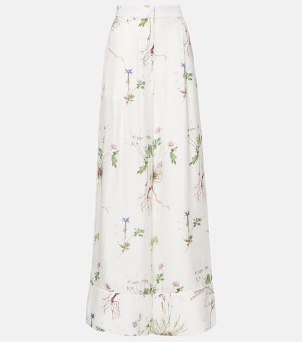 Pantaloni a gamba larga in seta - Erdem - Modalova