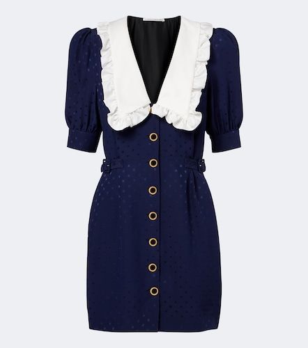 Belted silk jacquard minidress - Alessandra Rich - Modalova
