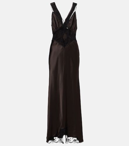 SIR Maxikleid aus Seide mit Spitze - SIR - Modalova