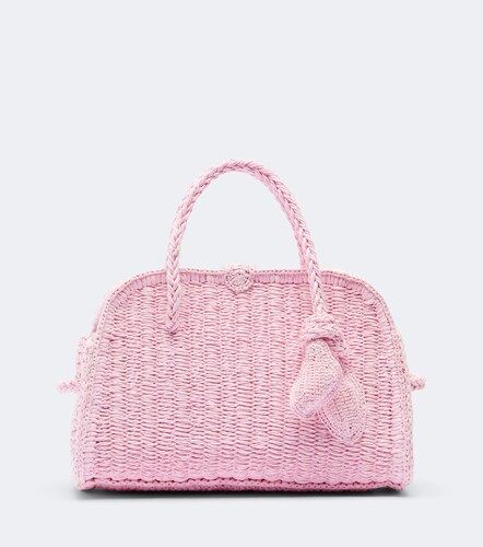 Turismo Small raffia-effect bowling bag - Jacquemus - Modalova